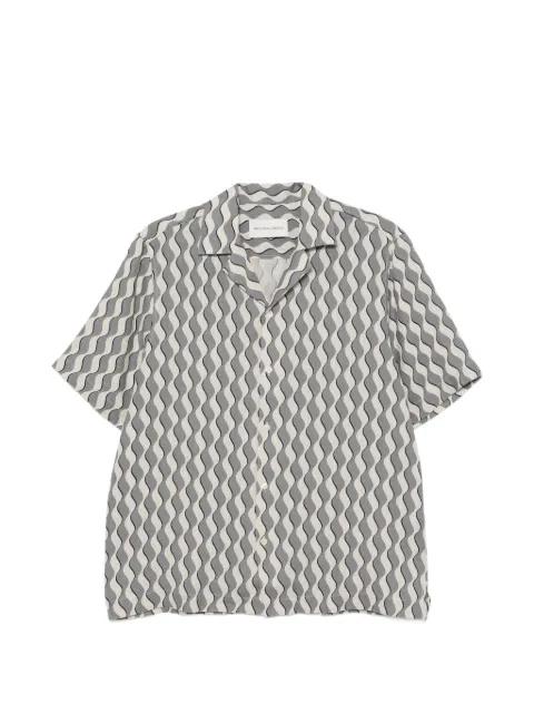 Roberto wave-print short-sleeve shirt by FRESCOBOL CARIOCA