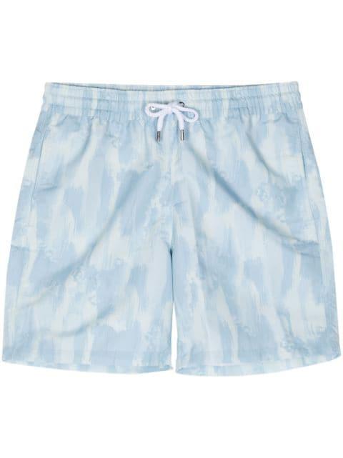 Seascape abstract-print swim shorts by FRESCOBOL CARIOCA