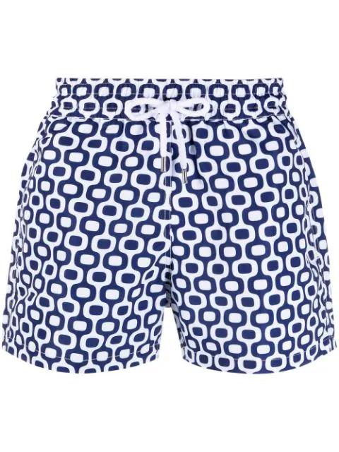 geometric-print swim shorts by FRESCOBOL CARIOCA