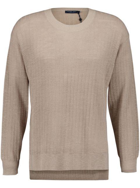 ribbed crew-neck jumper by FRESCOBOL CARIOCA