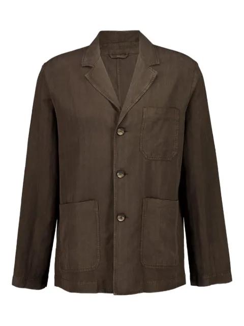 three-button linen blazer by FRESCOBOL CARIOCA