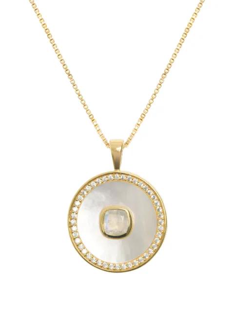 June moonstone mother-of-pearl necklace by FREYA ROSE