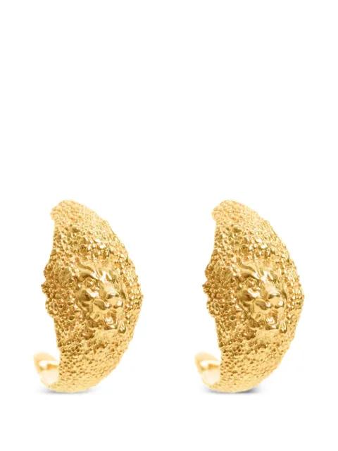 Lion Hoops textured earrings by FREYA ROSE