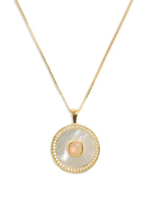 October mother-of-pearl opal necklace by FREYA ROSE