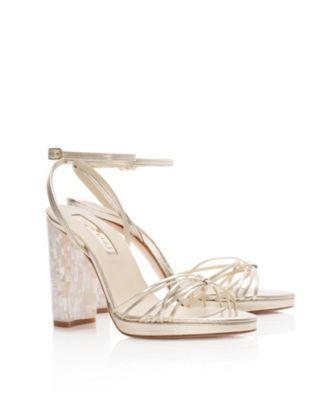 Women's Bianca Strappy Gold Sandal by FREYA ROSE