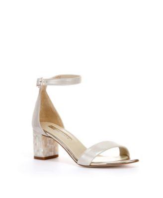 Women's Martene Midi Ankle Strap Pearl Heel Sandal by FREYA ROSE