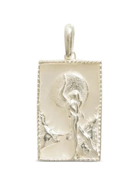 rectangle woman moon pendant by FREYA ROSE