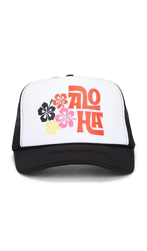 Friday Feelin Aloha Floral Hat in Black by FRIDAY FEELIN