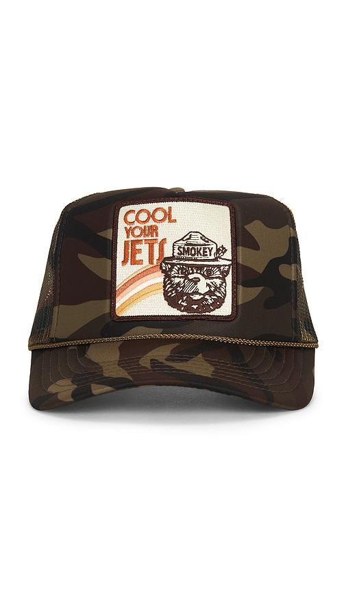 Friday Feelin Cool Your Jets Hat in Green by FRIDAY FEELIN