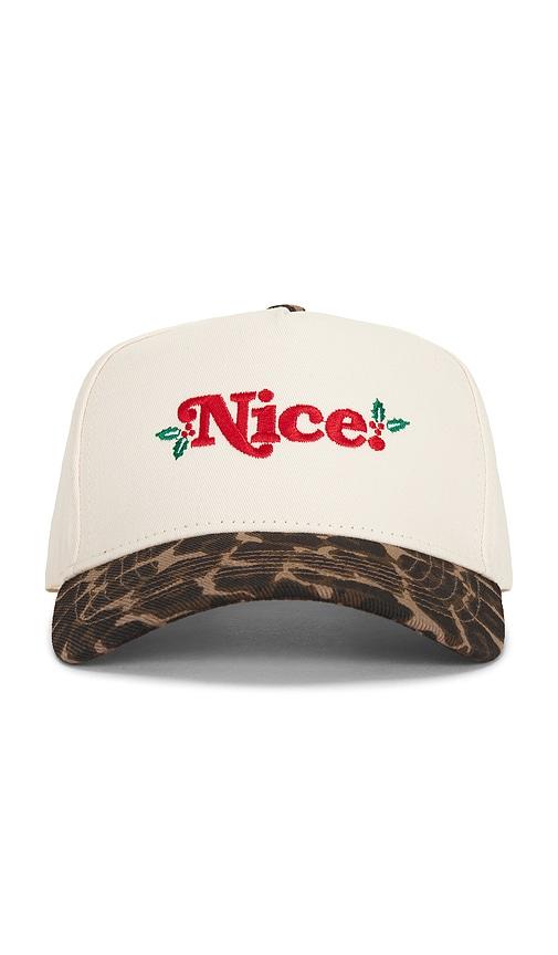 Friday Feelin Nice Hat in White by FRIDAY FEELIN