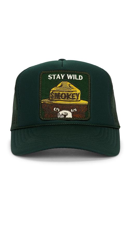Friday Feelin Stay Wild Hat in Green by FRIDAY FEELIN