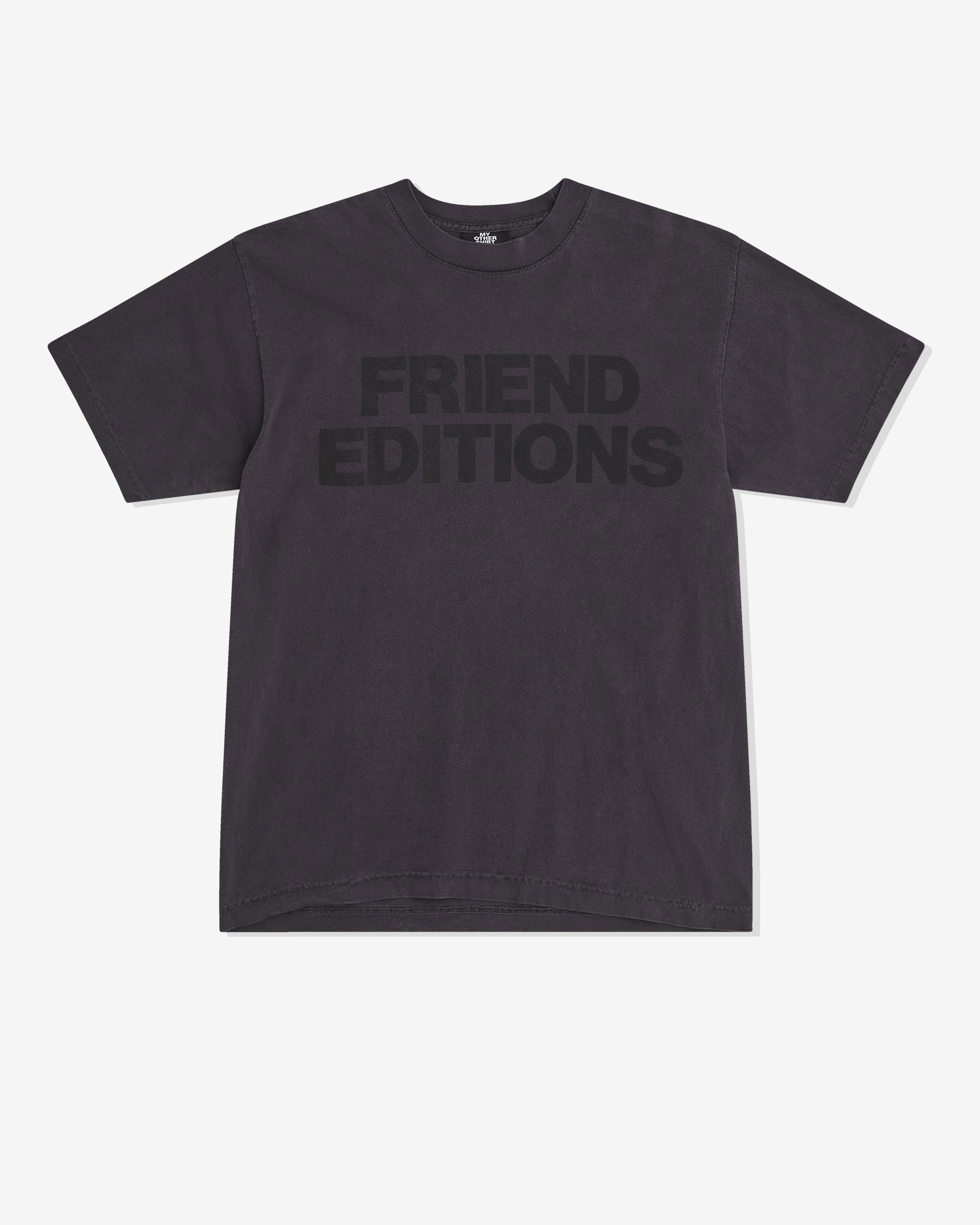 Friend Editions - Men’s Monogram Short Sleeve T-Shirt - (Black) by FRIEND EDITIONS