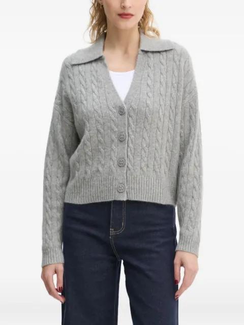 cable-knit buttoned cardigan by FROM FUTURE