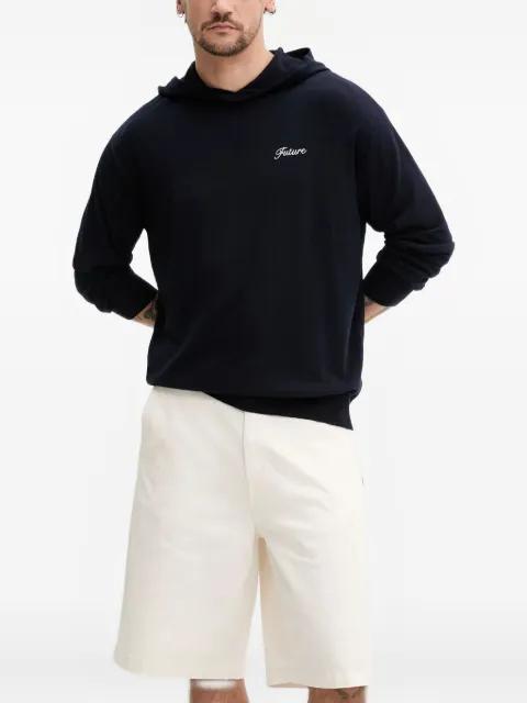 embroidery-logo hoodie by FROM FUTURE