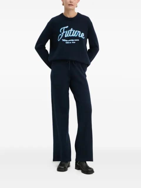 embroidery-logo sweater by FROM FUTURE