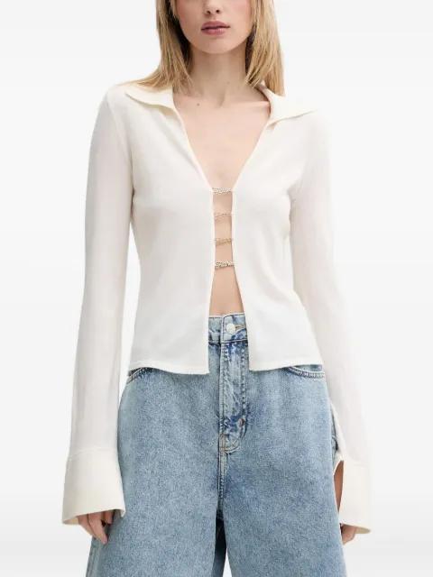 flared-sleeve cardigan by FROM FUTURE