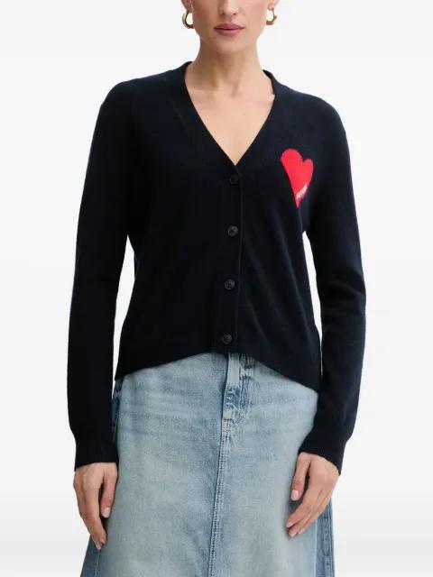 heart-motif buttoned cardigan by FROM FUTURE