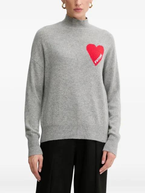 heart-motif sweater by FROM FUTURE
