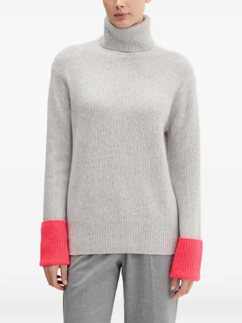 roll neck ribbed sweater by FROM FUTURE