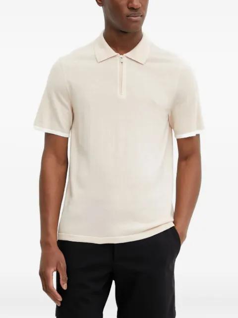 zip-detail polo shirt by FROM FUTURE