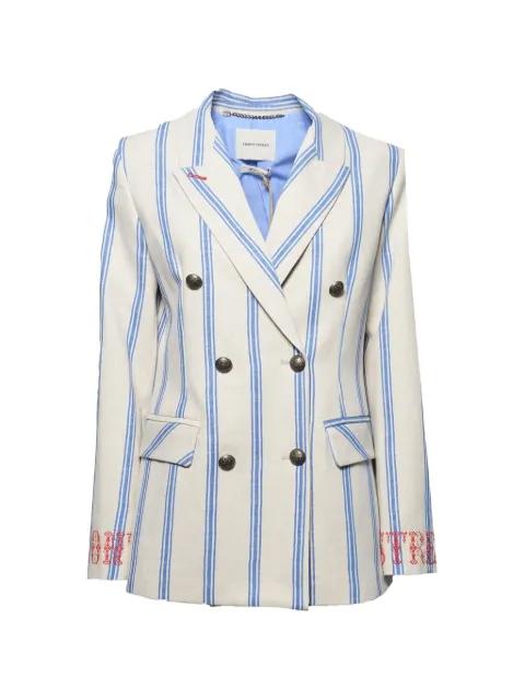striped double-breasted blazer by FRONT STREET 8