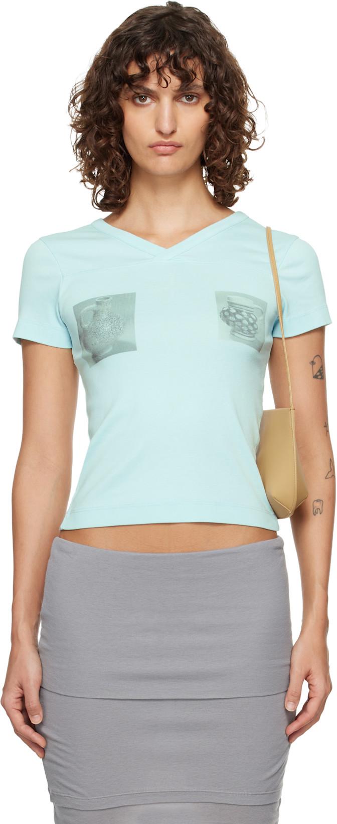Blue 'Jugs' T-shirt by FRUITY BOOTY