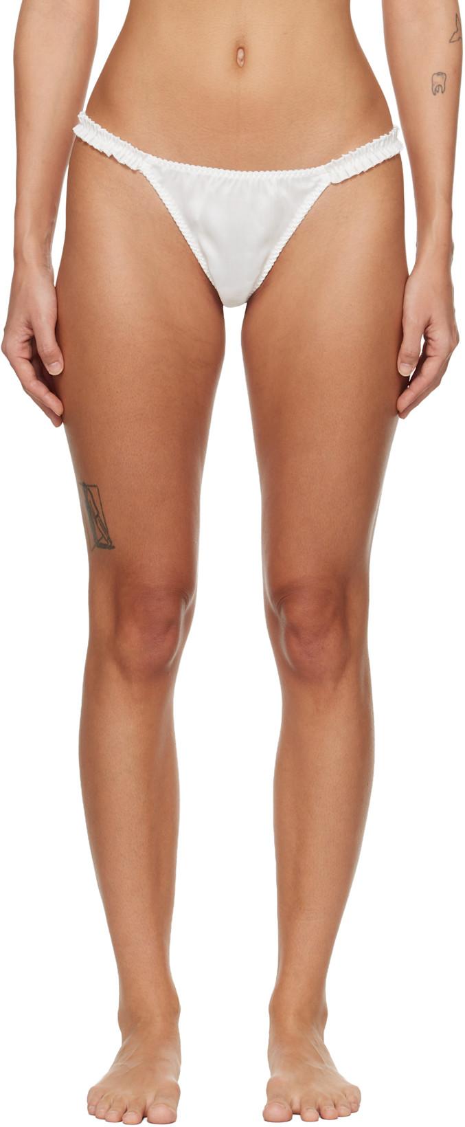 White Hai Edition Silk Thong by FRUITY BOOTY