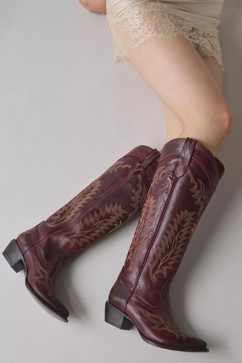 Frye Sacha Feather Deco Cowboy Boots by FRYE