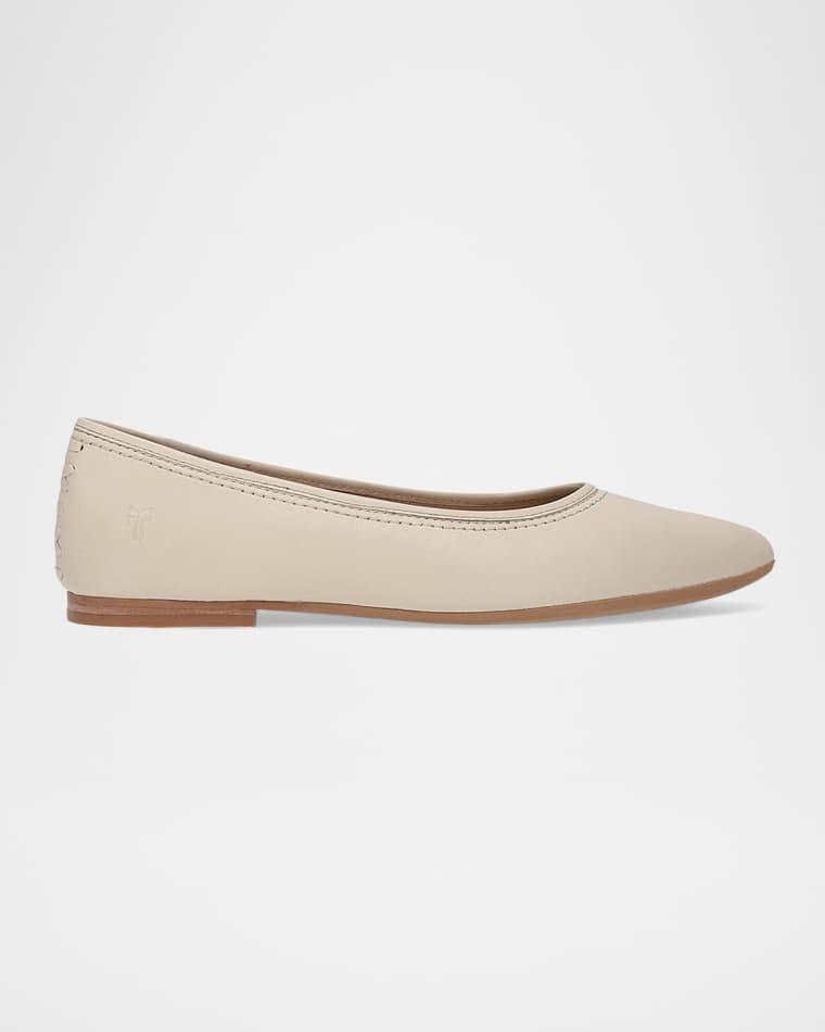 Heather Leather Ballerina Flats by FRYE