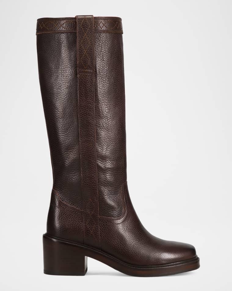 Kate Leather Pull-On Boots by FRYE