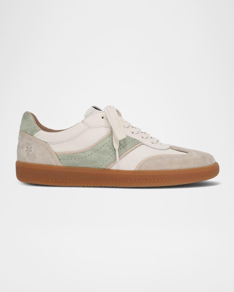 Milly Mixed Leather Low-Top Sneakers by FRYE