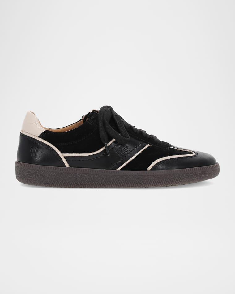 Milly Mixed Leather Low-Top Sneakers by FRYE