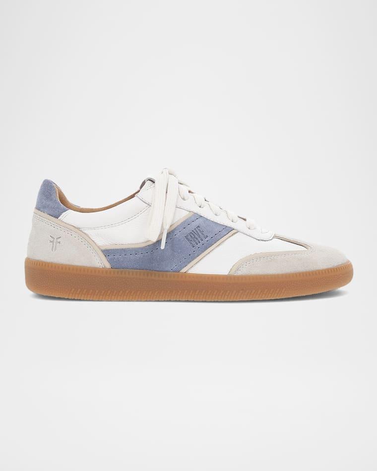 Milly Mixed Leather Low-Top Sneakers by FRYE