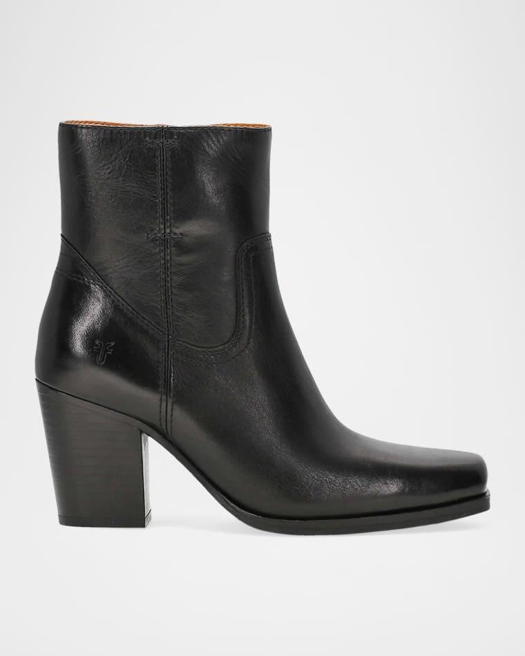 Shiloh Soft Leather Zip Booties by FRYE