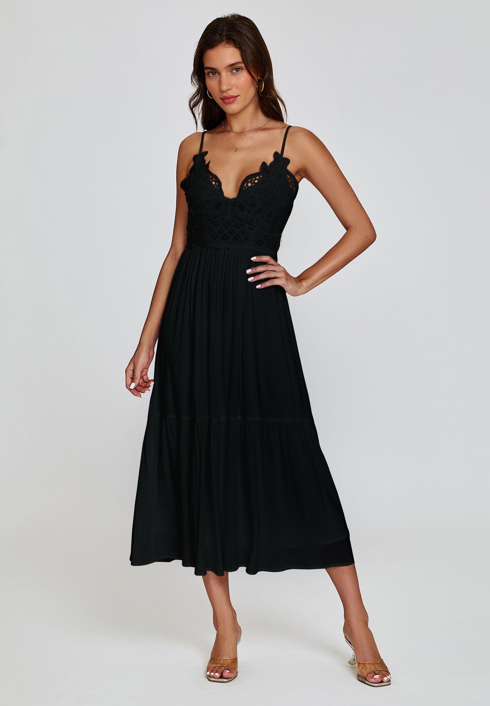 Lace Top Maxi Dress by FS COLLECTION