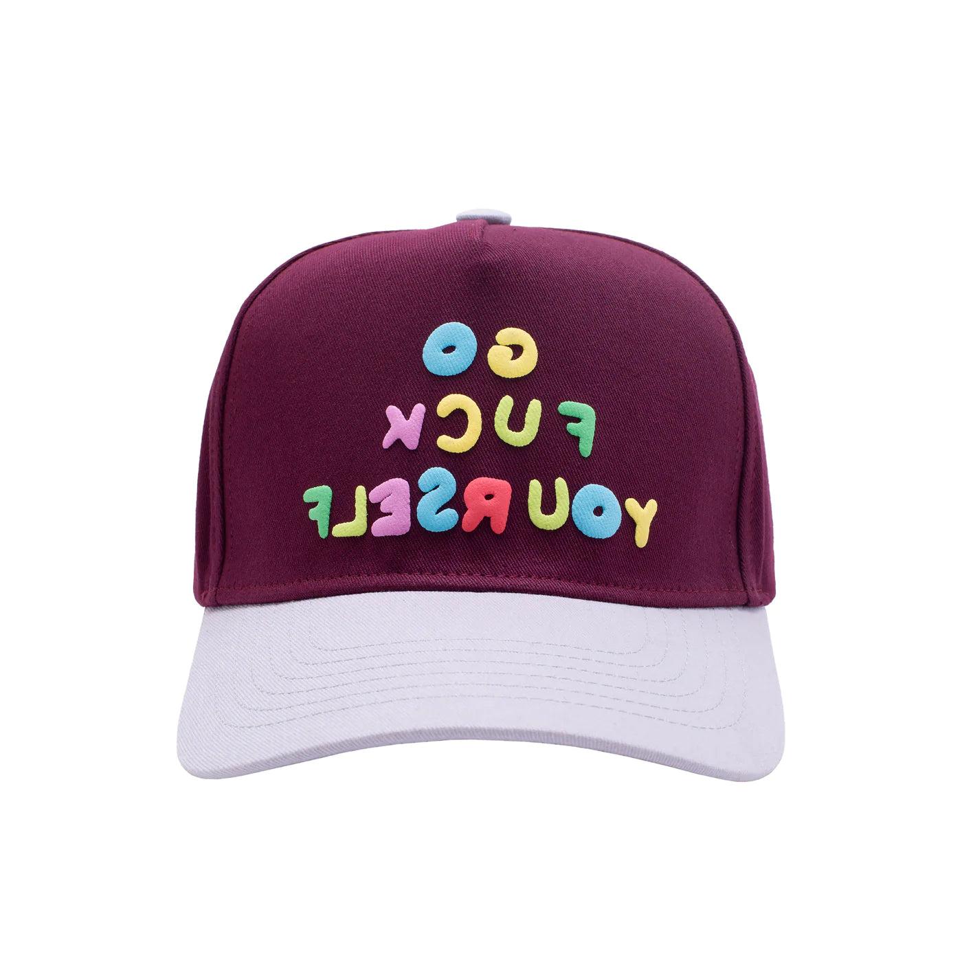 FUCKING AWESOME - GFY Snapback - Maroon / Grey by FUCKING AWESOME