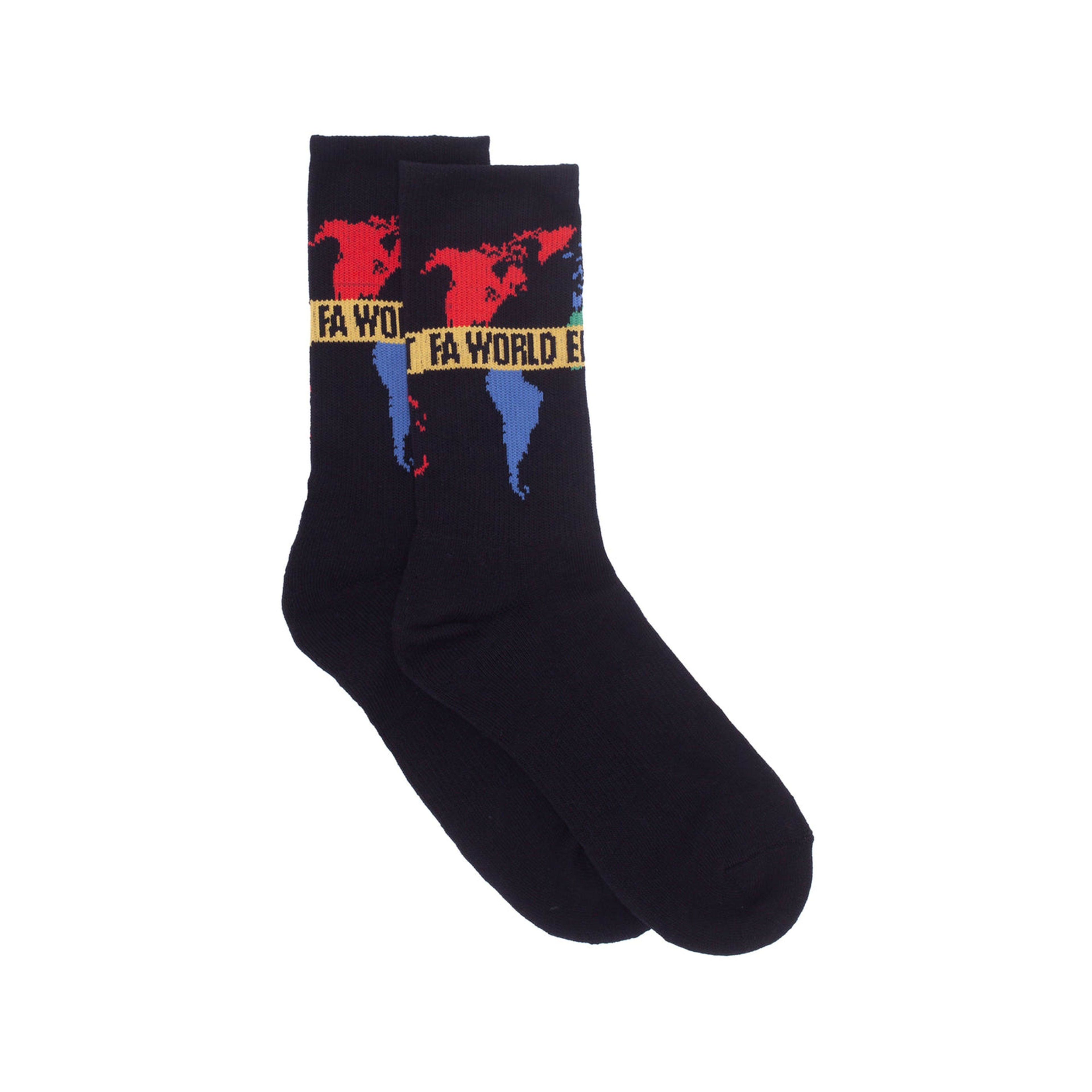 Fucking Awesome 'FA World' Socks (Black) by FUCKING AWESOME