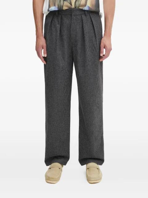checked-pattern pleated trousers by FUCKING AWESOME