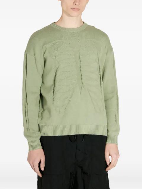 rib-trimmed skeleton sweater by FUCKING AWESOME