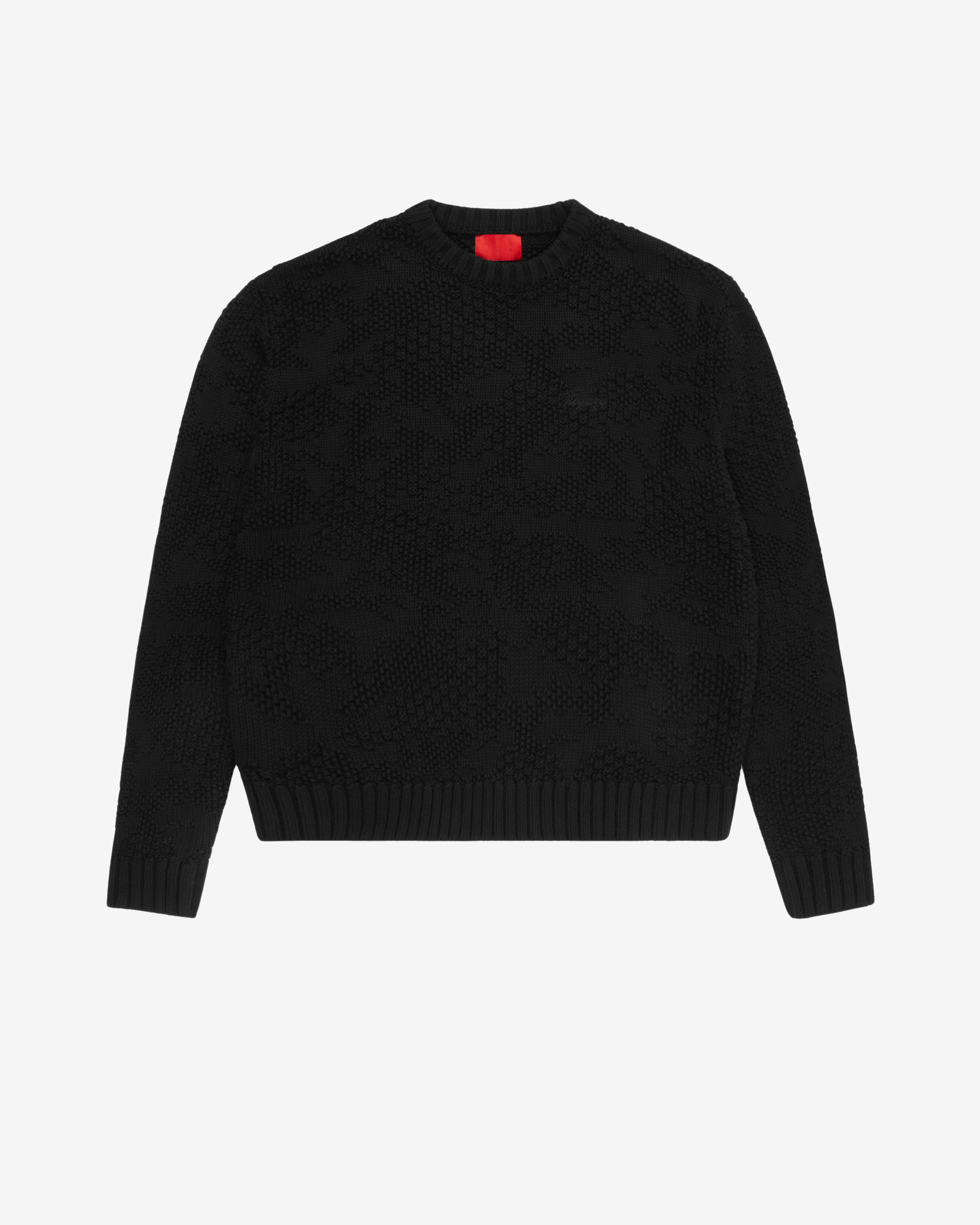 Fugazi - Men's Camotex Knit Sweater - (Black) by FUGAZI