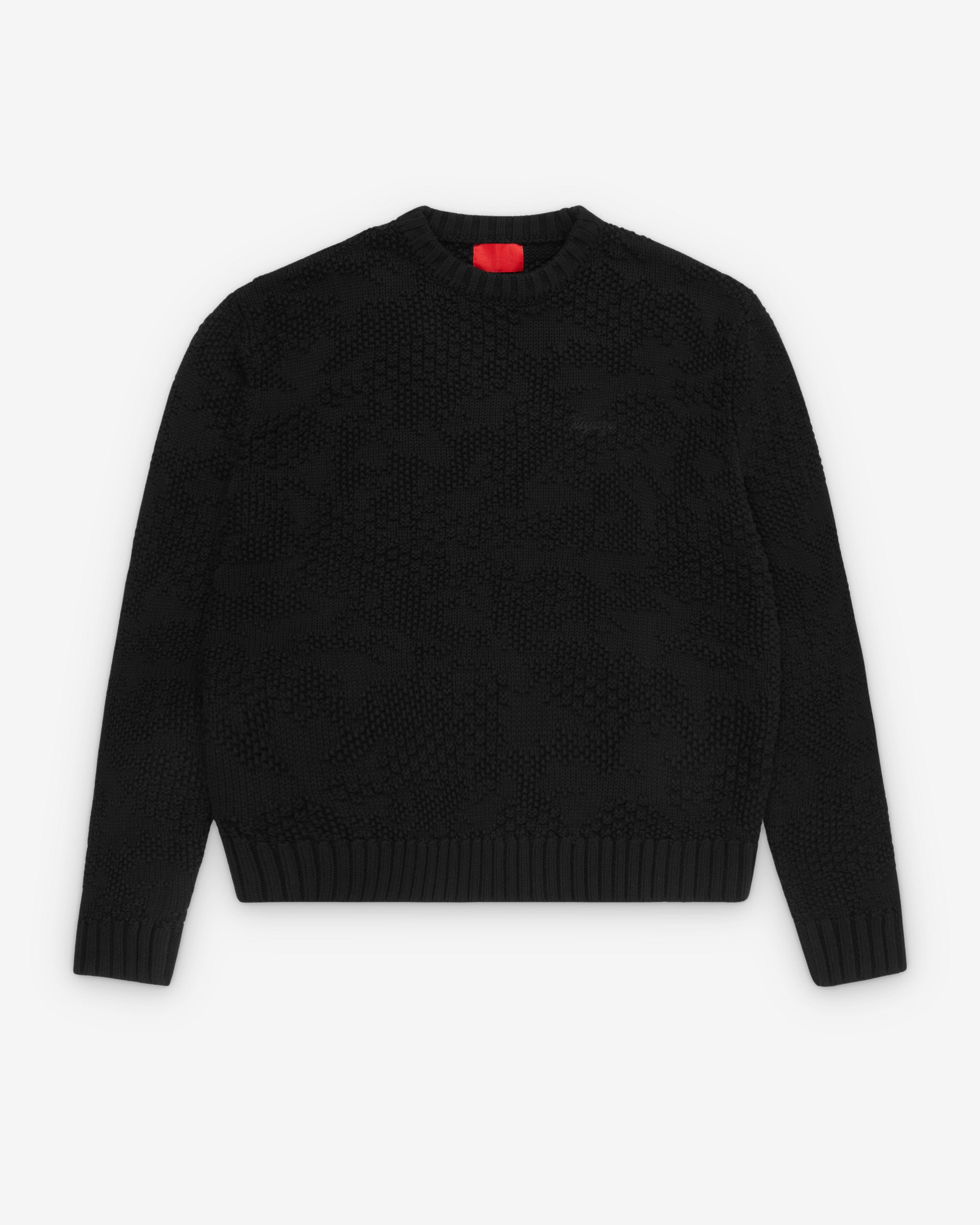 Fugazi - Men's Camotex Knit Sweater - (Black) by FUGAZI