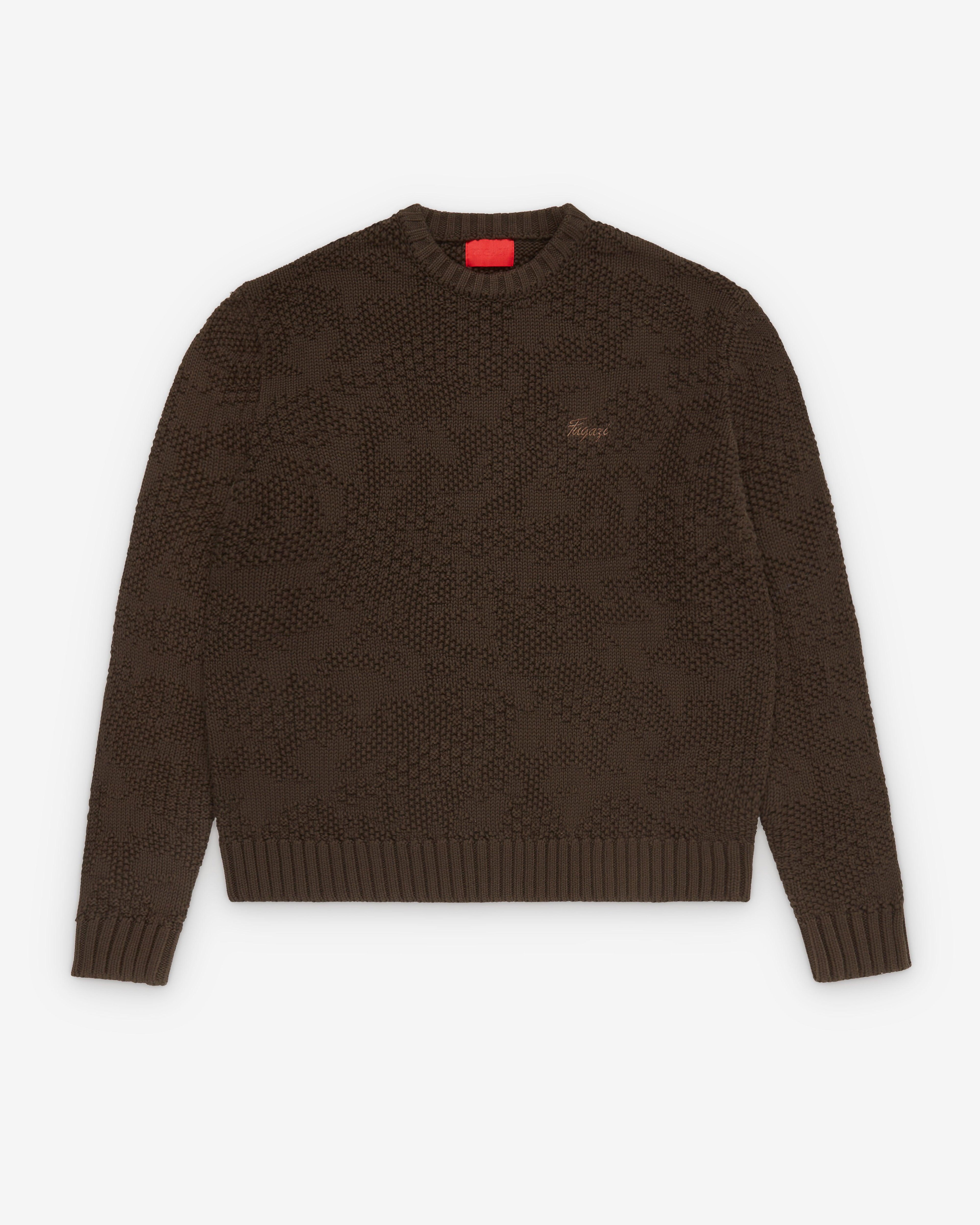 Fugazi - Men's Camotex Knit Sweater - (Brown) by FUGAZI