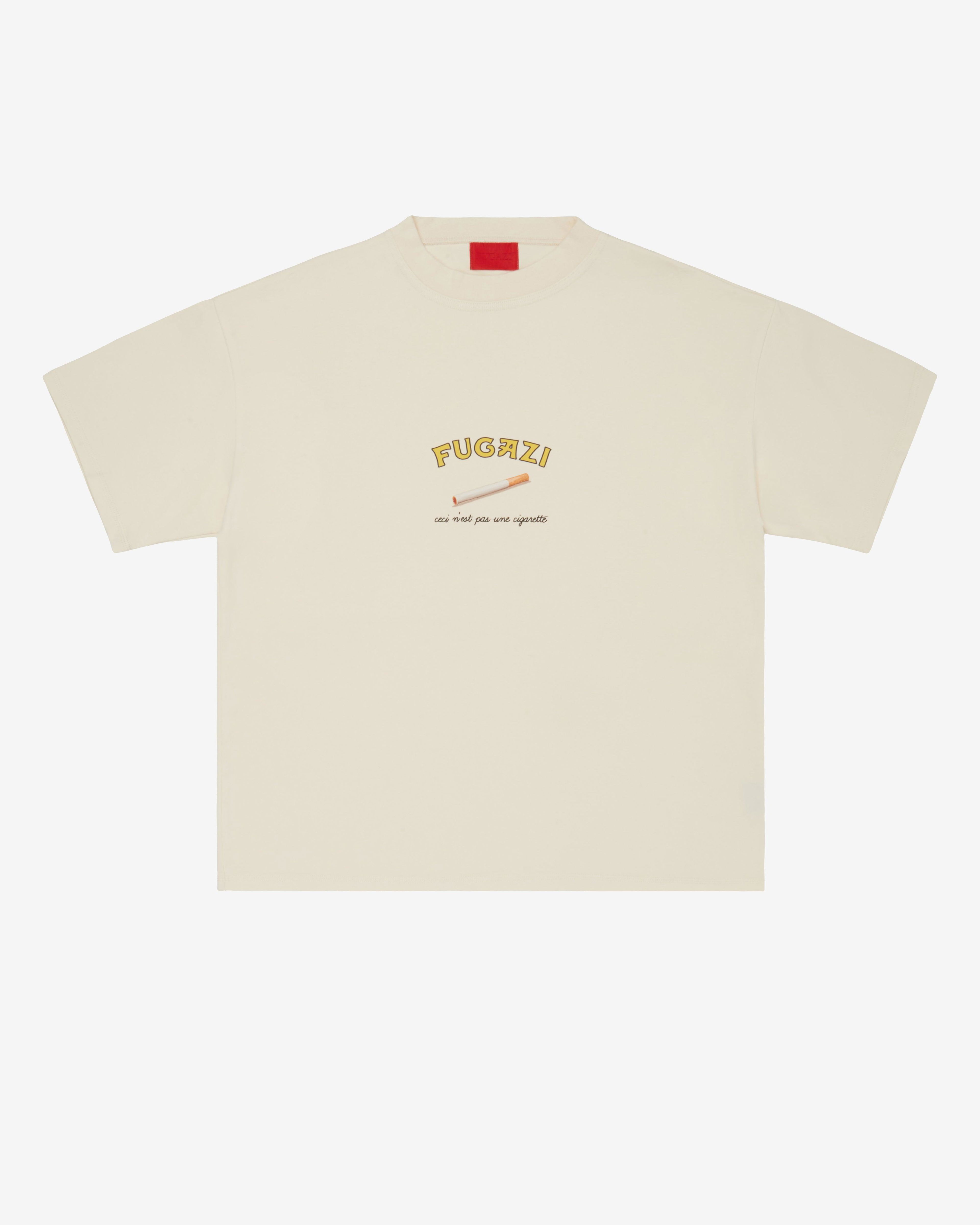 Fugazi - Men’s Cigarette T-Shirt - (Cream) by FUGAZI