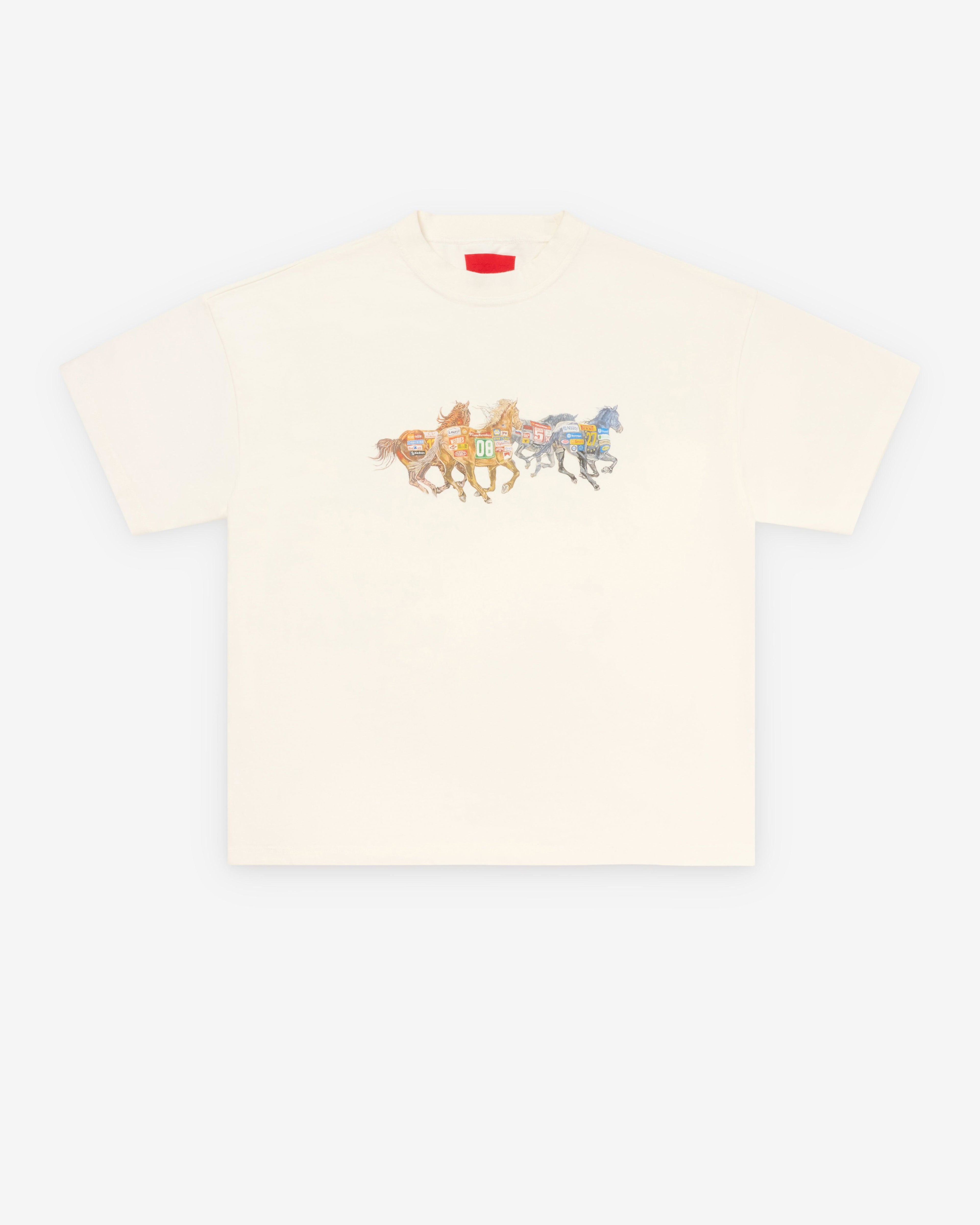 Fugazi - Men's Horsepower Tee - (White) by FUGAZI