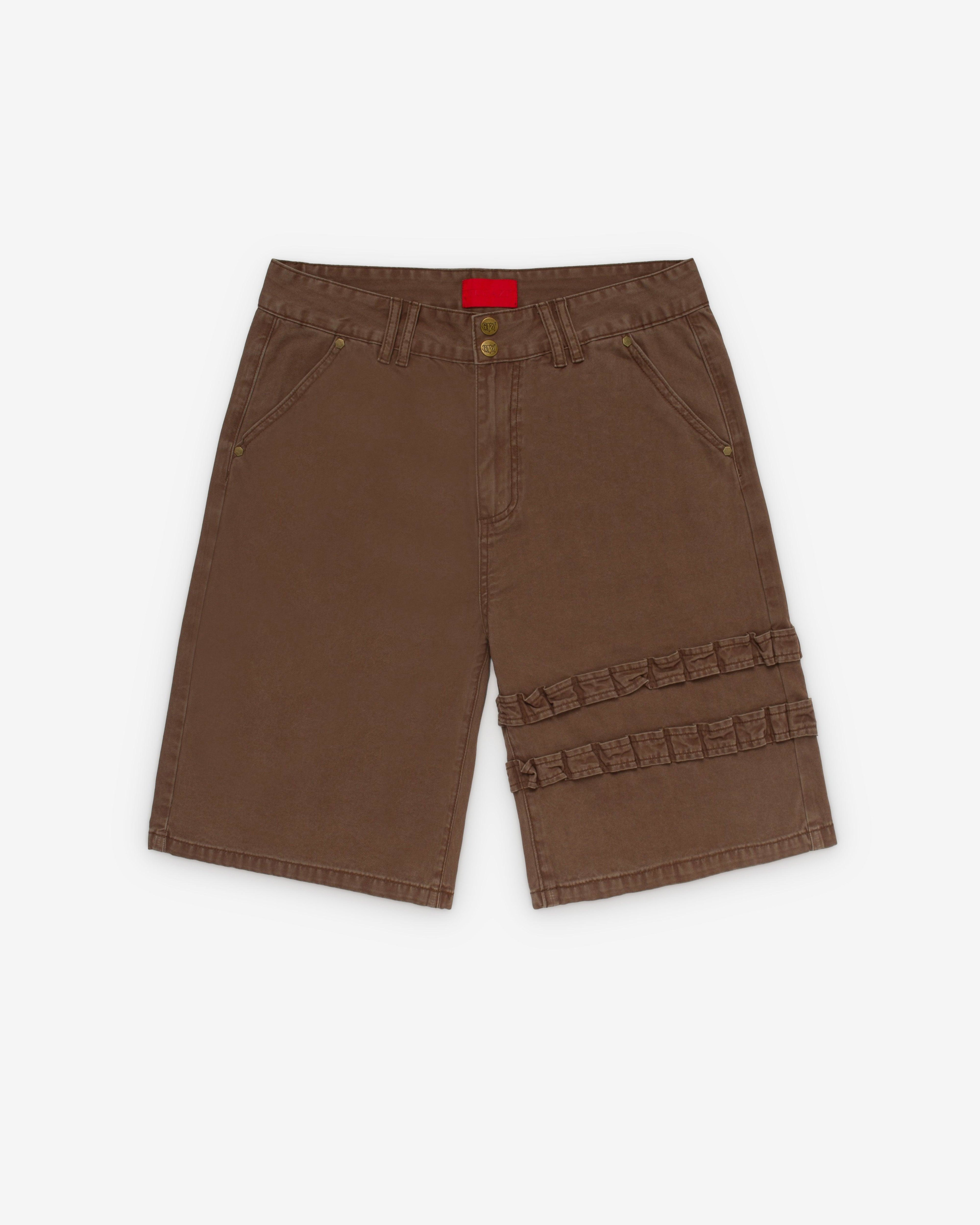 Fugazi - Men's Shotgun Shorts - (Brown) by FUGAZI