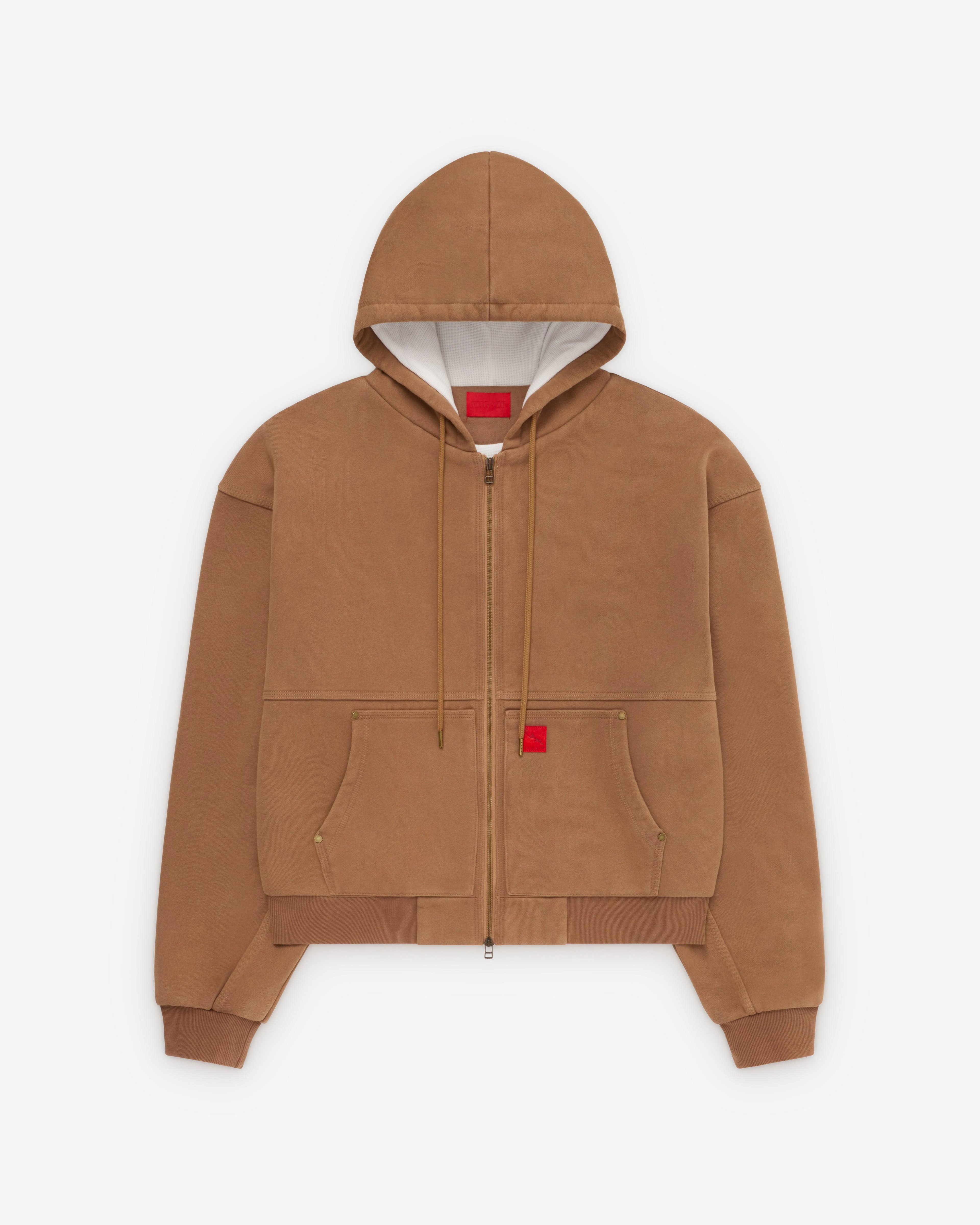 Fugazi - Men's Super Duty Zip Hoodie - (Tan) by FUGAZI