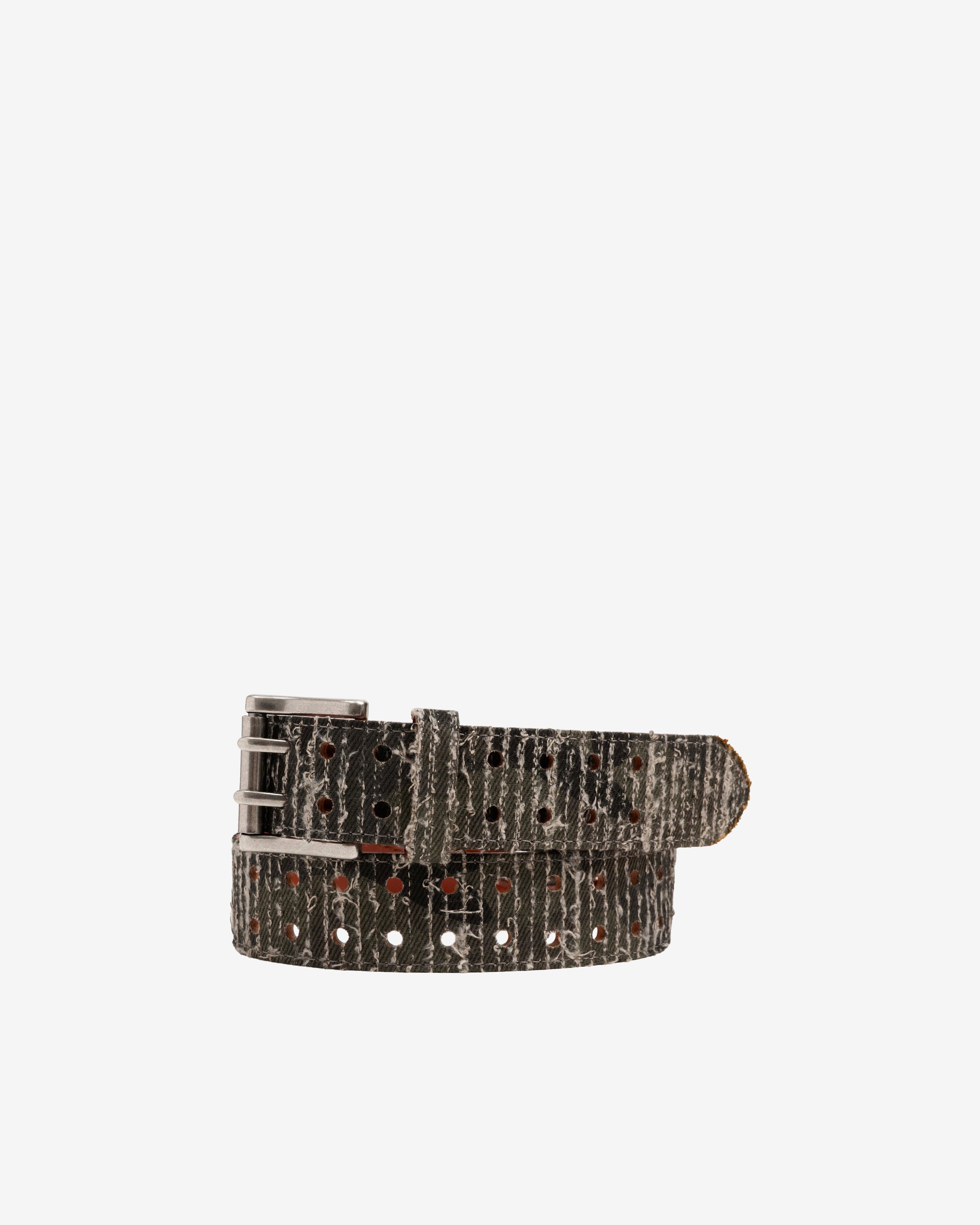 Fugazi - Men's Textured Double Prong Belt - (Camo) by FUGAZI