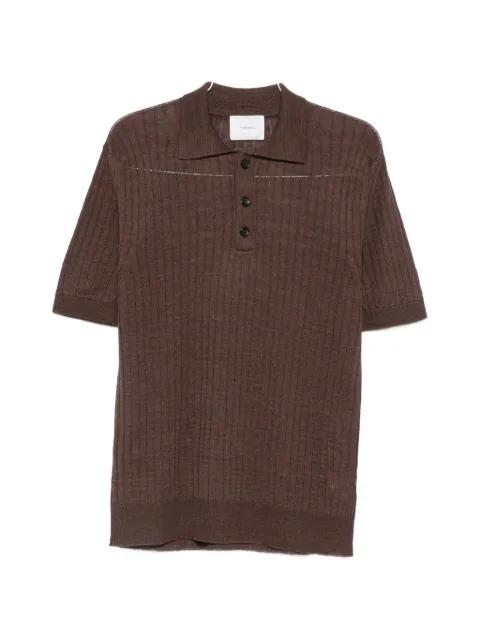 ribbed-knit polo shirt by FUMAGALLI