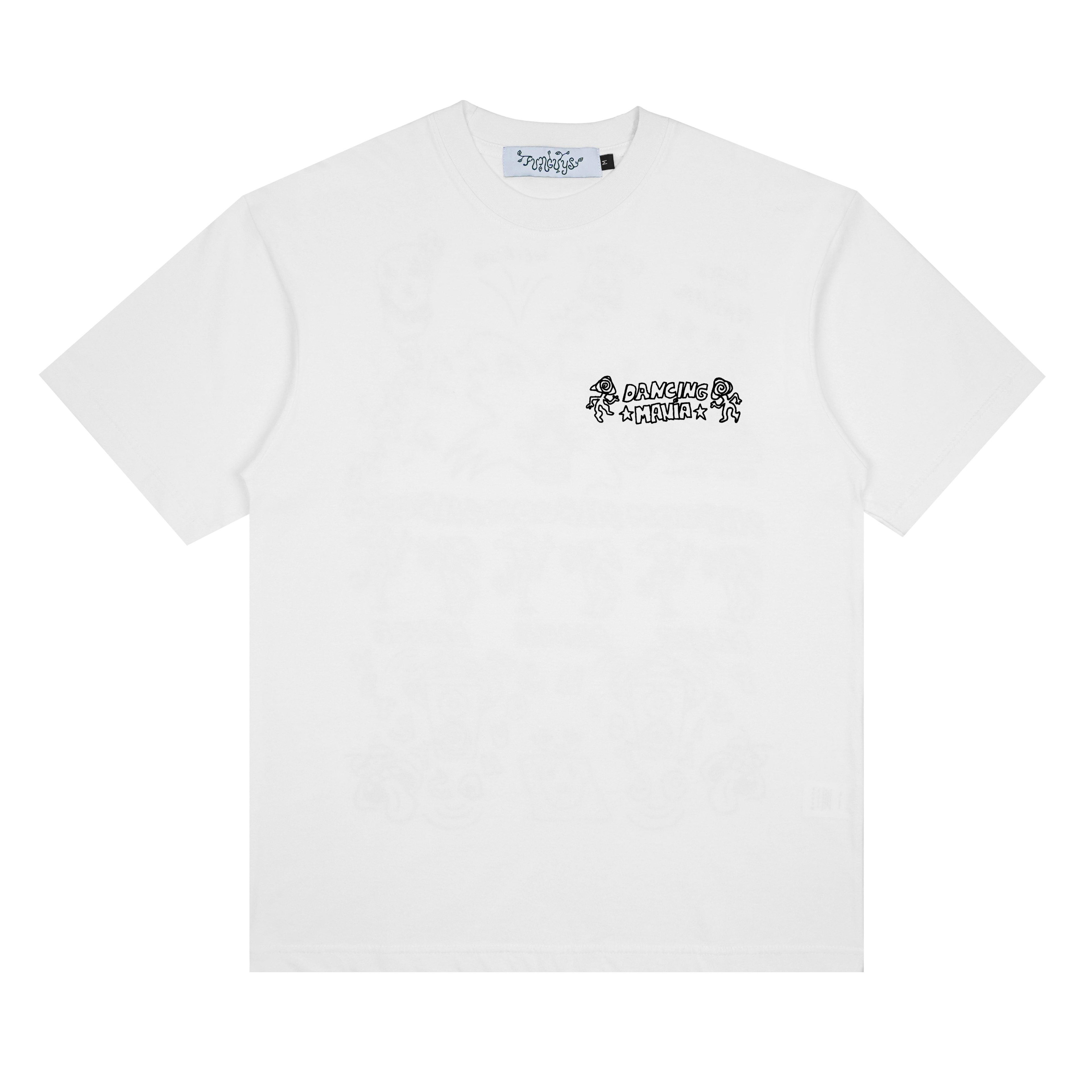 Funguys - Men's Dancing Mania Tee - (White) by FUNGUY