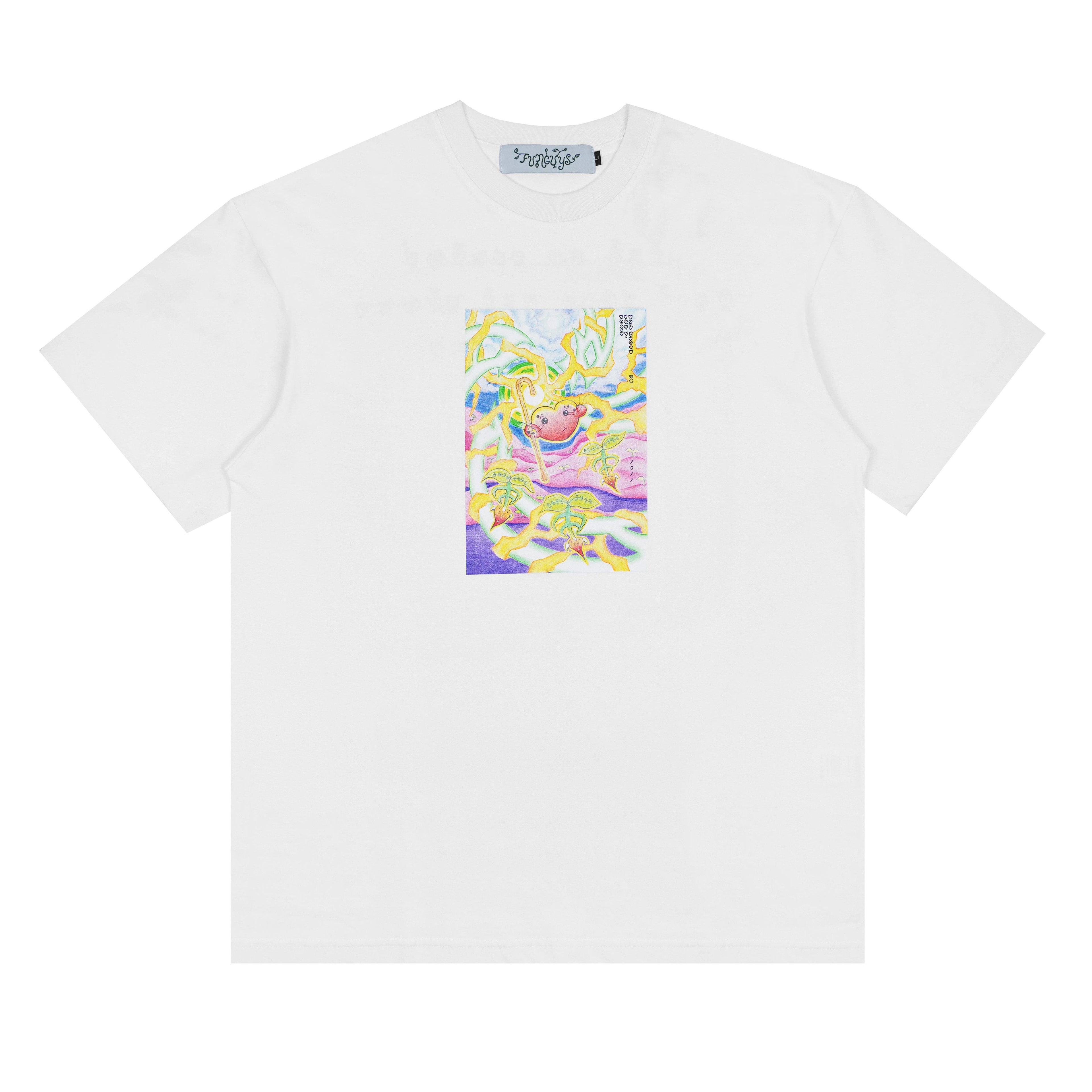 Funguys - Men's Seeds Of Love Tee - (White) by FUNGUY